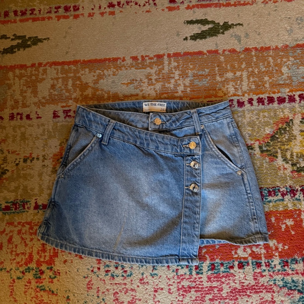 Free People Denim Skirt